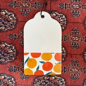 Ceramic Cheese/Charcuterie Board 12”x7” with‎ Hanging Strap FLAWLESS